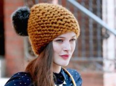 thick yarn hat for women