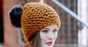 thick yarn hat for women
